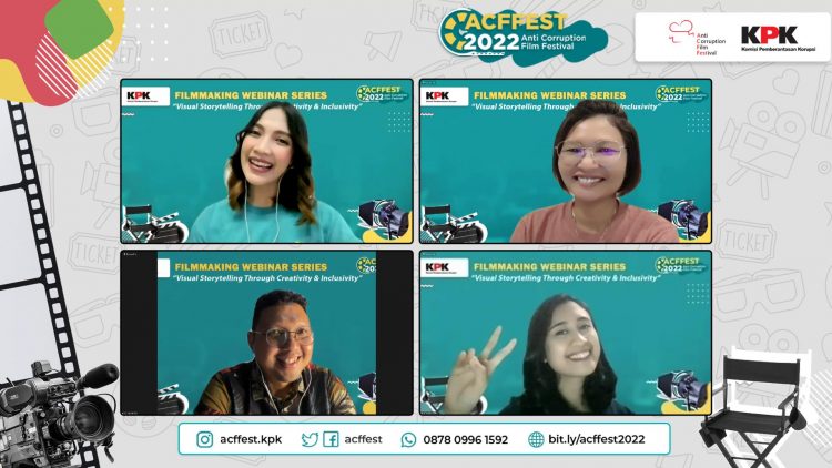 Edukasi Anti korupsi WEBINAR FILMMAKInG ACFFEST 2022